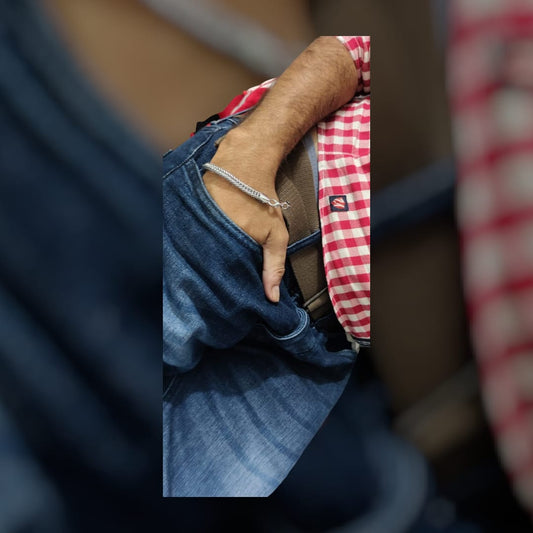 Men’s Sterling Silver Chain Bracelet – Bold & Stylish