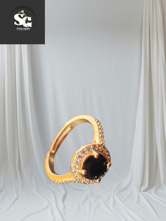 Luxury Blue Sapphire & Diamond Cluster Ring – Stud Gems Jewellery