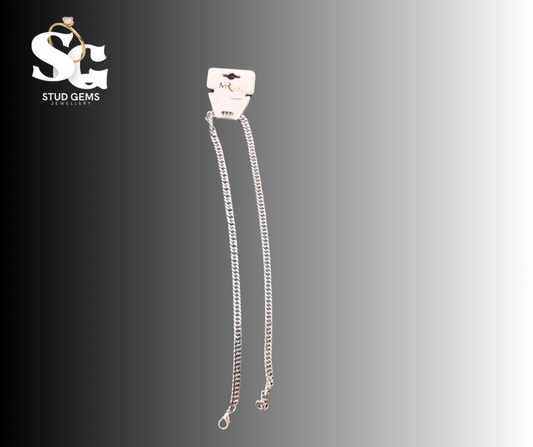 Classic Sterling Silver Curb Chain Necklace – Sleek & Durable